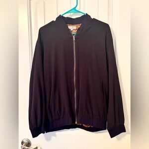 Navy blue embroidery jacket for warm market size S/M